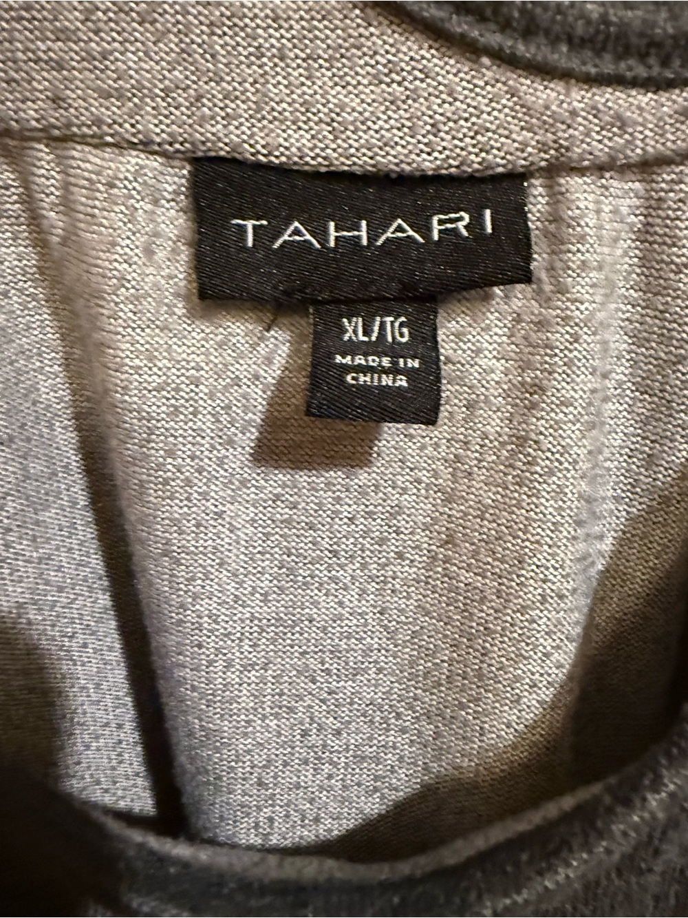 Tahari Charcoal Racerback Tank Top - Picture 3 of 15